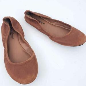 Lucky Brand Emmie Flats Leather Brown Size 6 Womens Shoes